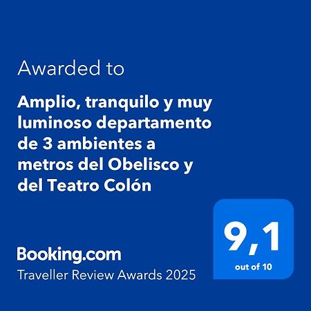 Amplio, Tranquilo Y Muy Luminoso Departamento De 3 Ambientes A Metros Del Obelisco Y Del Teatro Colon Apartment Buenos Aires Exterior photo